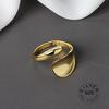 Xiaomi 925 Sterling Silver Open Ring For Women INS Niche Irregular Wave Sand Surface Wide Noodle Original Party Birthday Gift