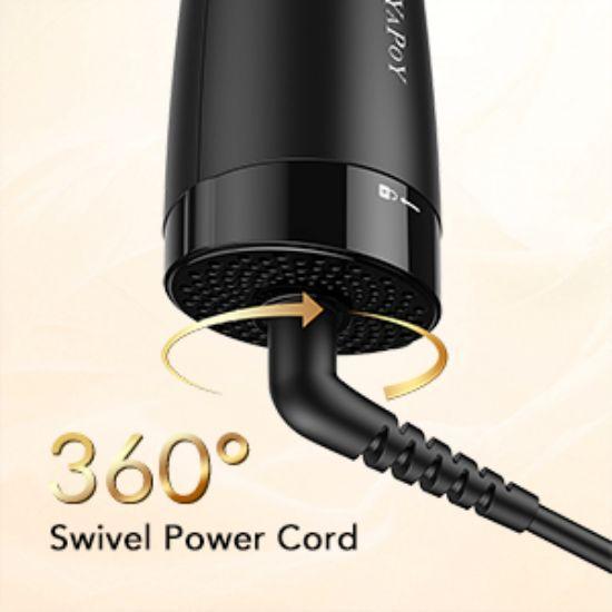 YAPOY Щетка для сушки волос Щетка для сушки феном горячим воздухом и средство для придания объема 2-в-1 Быстрая сушка для укладки волос для сушки, выпрямления и придания объема