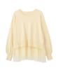 Proportion Body Dressing Ecru Tulle Knit Tunic Sweater Women's