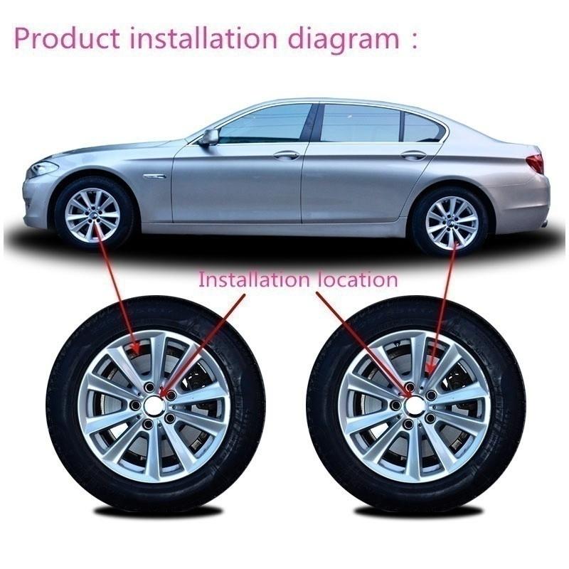 4pcs/lot 45mm 56mm 65mm Car Wheel Center Hub Cap Badge Stickers
