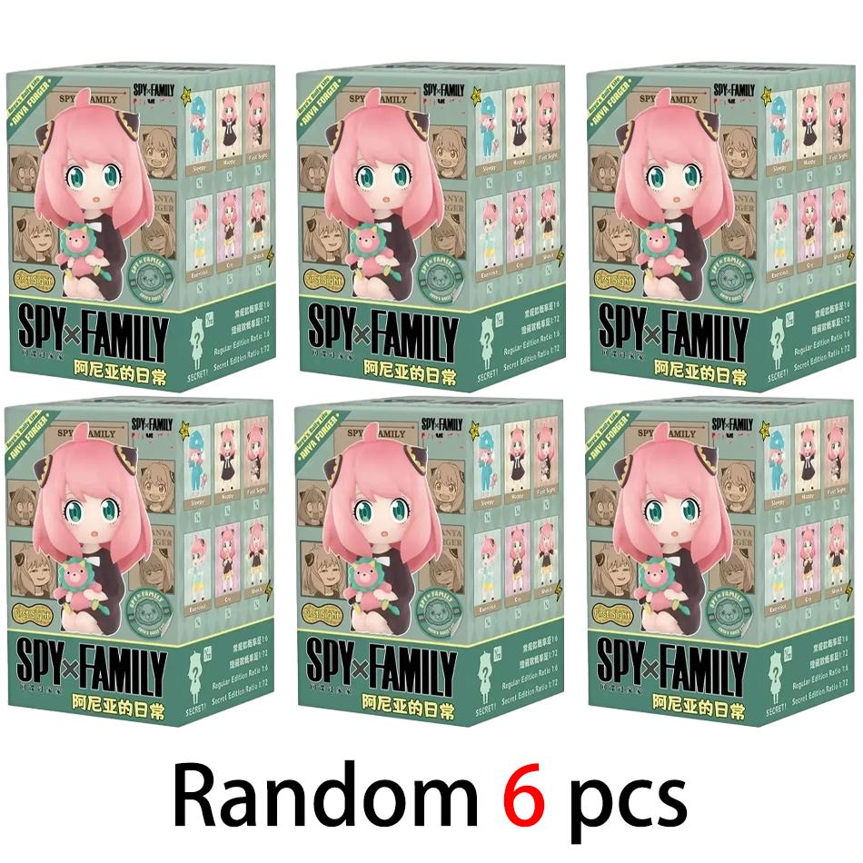 1:1 Перевыпуск Spy X Family Серия Аня Игрушки-сюрпризы Милые фигурки Кукла Коробка-сюрприз Модель Сумка-сюрприз для девочек Подарок на день рождения