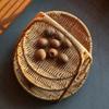 Плетеная сервировочная подставка Многоуровневый поднос для подачи печенья, кексов, брауни, выпечки, овощей Прочный пластик Элегантный декор для дома Поднос для закусок