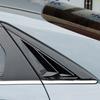 For Hyundai Elantra 2025 2025 Car Rear Louver Window Side Shutter Cover Trim Sticker Vent Scoop ABS Carbon Fiber Gloss Black