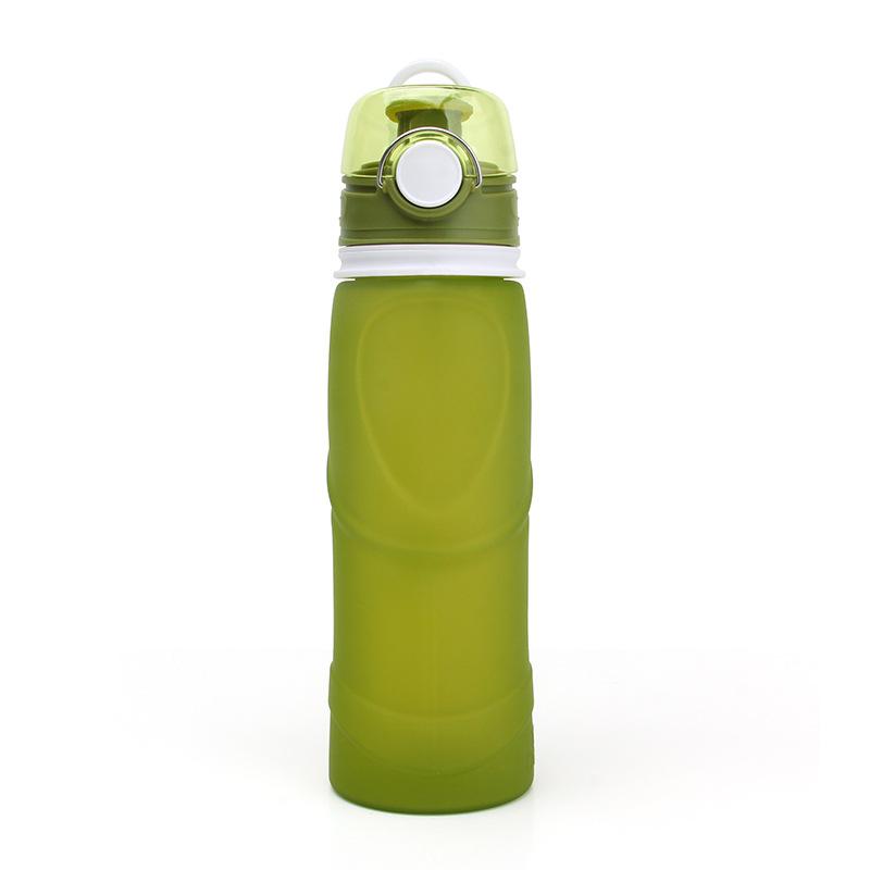 Spacious 750ml Active Foldable and Lightweight Silicone the Bottle of Jug Good-looking Internet Celebrity Big Belly Cup Travel Pot Gift