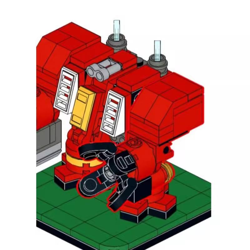 M-114546 Мини-вархаммер Мех Совместимый Лего Детская Головоломка Сборка Маленький Мех Строительный Блок Подарок