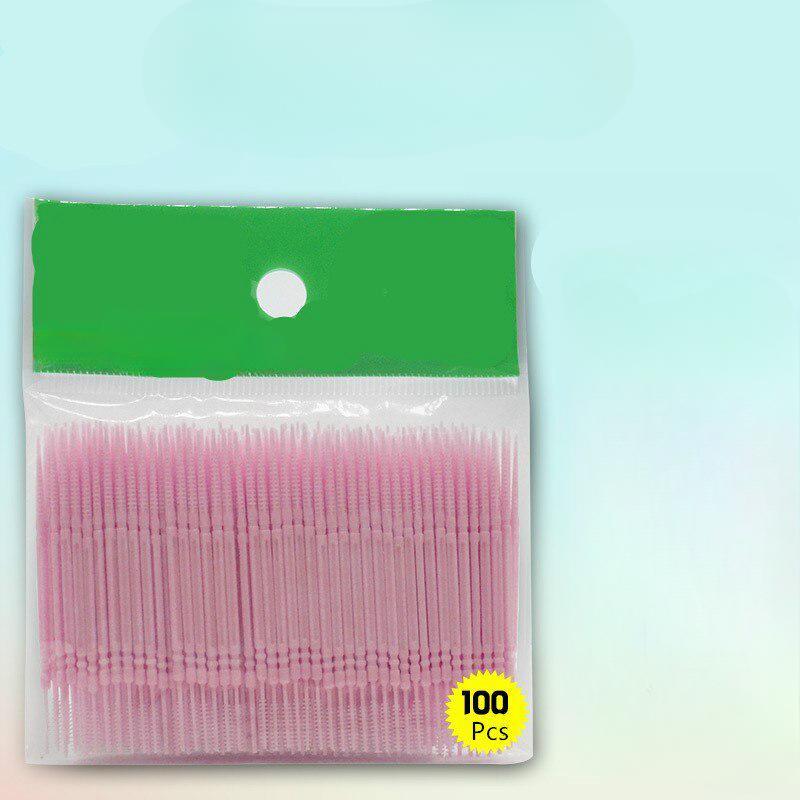 100 шт. Двусторонняя зубочистка для ухода за полостью рта