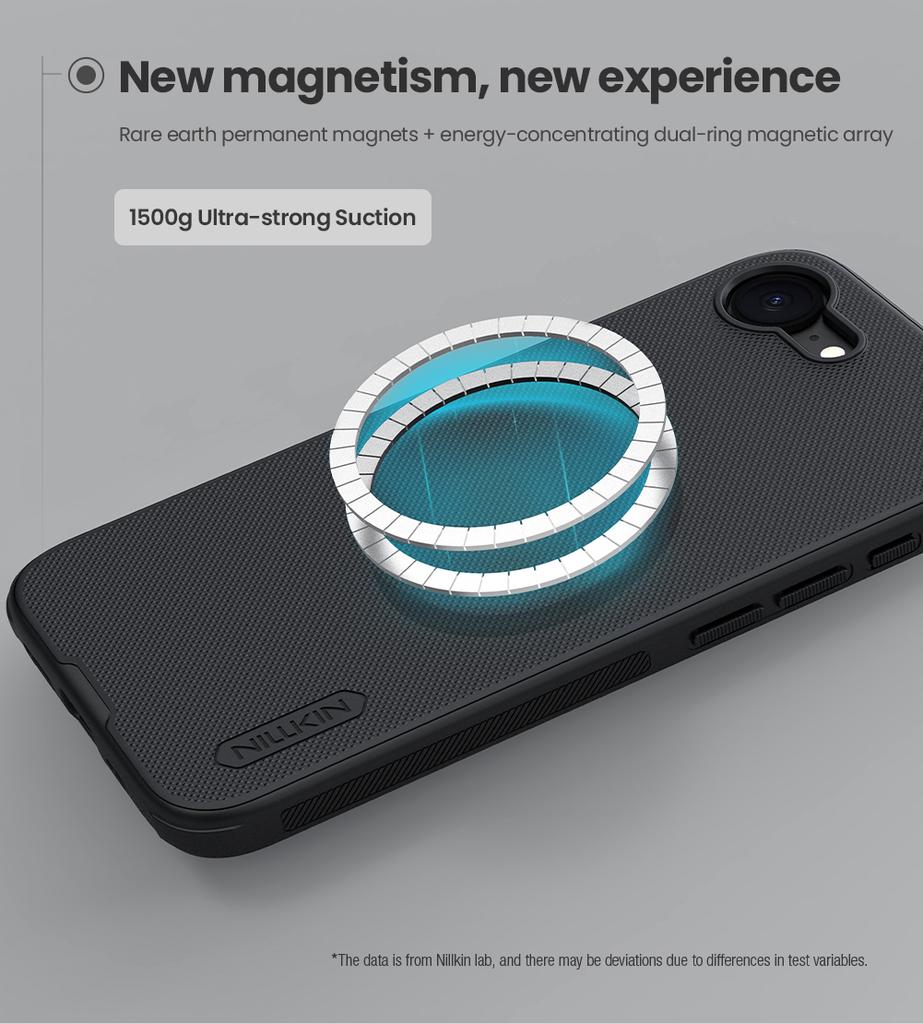 Чехол Nillkin для iPhone 17e Магнитный Чехол Super Frosted Shield Pro Magsafe Жесткий Поликарбонат Полная Защита Задней Крышки 360