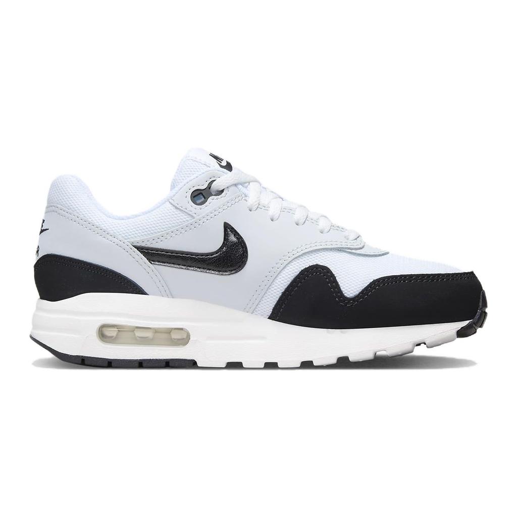 Nike Air Max 1 GS White Black Kids Sneakers Pure-Platinum DZ3307-106
