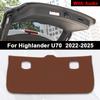 Для Toyota Highlander U70 U50 U40 2009-2025 Кожаная накладка на порог багажника Защита от ударов и грязи Коврик на дверь багажника