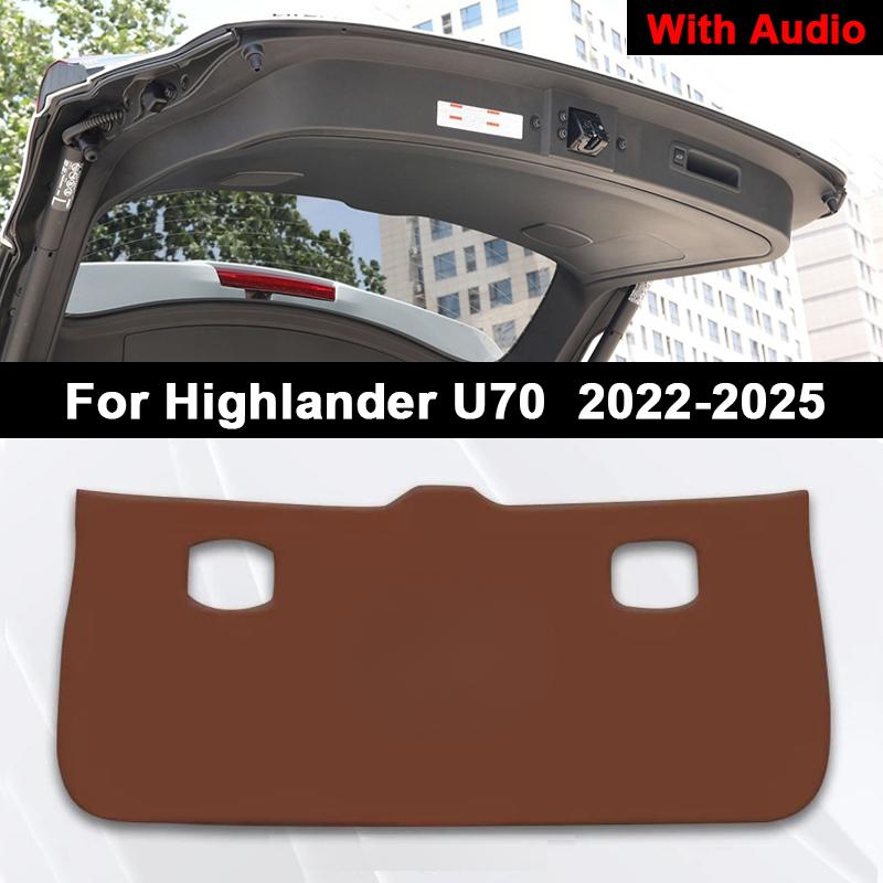 Для Toyota Highlander U70 U50 U40 2009-2025 Кожаная накладка на порог багажника Защита от ударов и грязи Коврик на дверь багажника