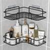 Wall-Mounted Punch-Free Bathroom Triangle Storage Rack