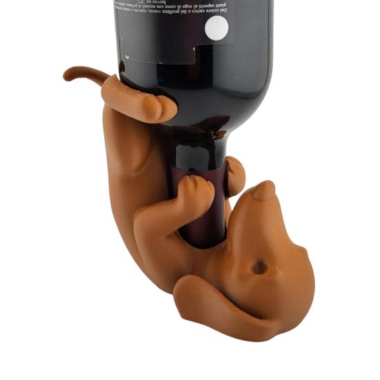 Держатель для винной бутылки Такса PLA Фигурка собаки Подставка-органайзер для пивных бутылок