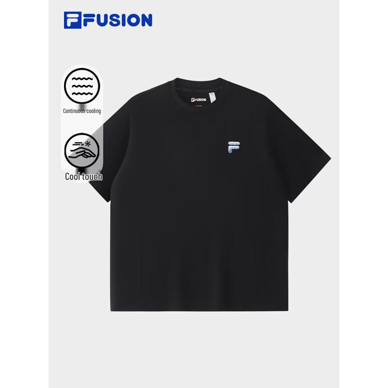 FILA FUSION Couple's Cooling Cotton Knit Short Sleeve T-Shirt