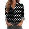 Women's Shirt Blouse Print Button Long Sleeve Casual Basic Shirt Collar Regular Top