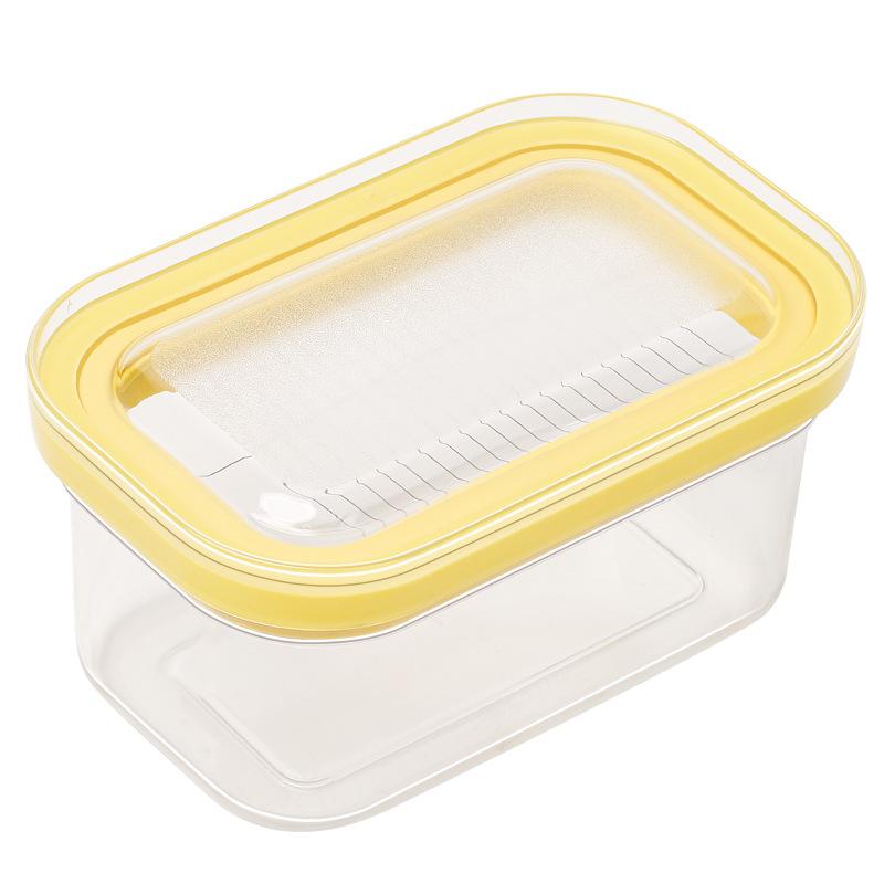 Butter Cheese Slicer and Storage Box with Partition Seal Fresh-keeping Refrigerator Container for Kitchen Use