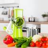Stainless Steel Manual Rotary Vegetable Slicer Manual Rotary Kitchen Chopper  Home Cooking