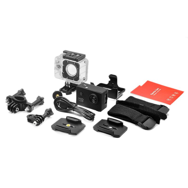 Mayitr 1 комплект Full HD экшн-камера спортивная видеокамера водонепроницаемый видеорегистратор шлем Go Pro
