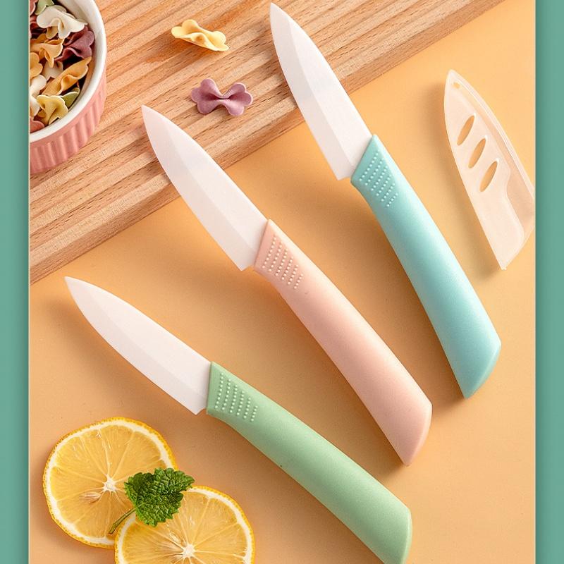 Керамический нож, бытовой нож для фруктов, острый кухонный нож, набор противоскользящих ножей, инструмент для чистки детского питания