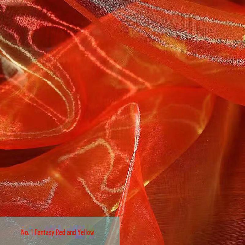 Двухцветная зашифрованная фантазийная органза: Сценические костюмы, свадебный декор и ткани ручной работы для детского сада