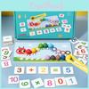 Wooden Caterpillar Number Matching Puzzle Educational Toy For Kids Learning And Development