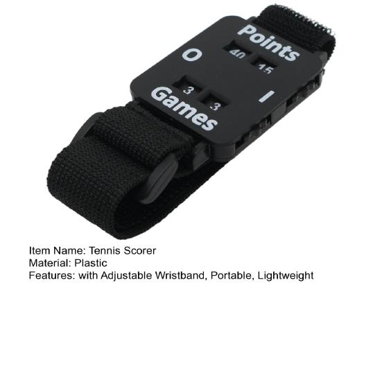 Tennis Score Counter Watch with Adjustable Wristband Portable Lightweight Pickleball Padel Ping Pong Golf Score Keeper Sports Score