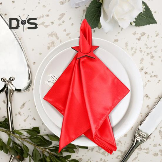 12 шт. Патриотические кольца для салфеток Красно-бело-синие деревянные кольца для салфеток в виде звезд Многоразовый держатель для ткани для коктейлей на 4 июля День памяти для свадебной вечеринки