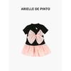 French Arielle De Pinto Girls' Chinese Style Butterfly Backless T-Shirt Dress Summer Dress for Girls