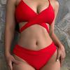 2024 European & American Crisscross Lace-up Backless Bikini for Women