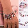 2023 New Pink Flowers Unicorn Flower Heart Mama Forever Love Beads Fit Original Fasion Glamour 925 Silver Bracelet Jewelry