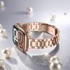 Ремешок для apple watch bands 46мм 44мм 45мм 40мм 42-41мм Тонкий из нержавеющей стали ultra3 49мм iwatch series 11 10 9 8 7 6 SE 5 4 3