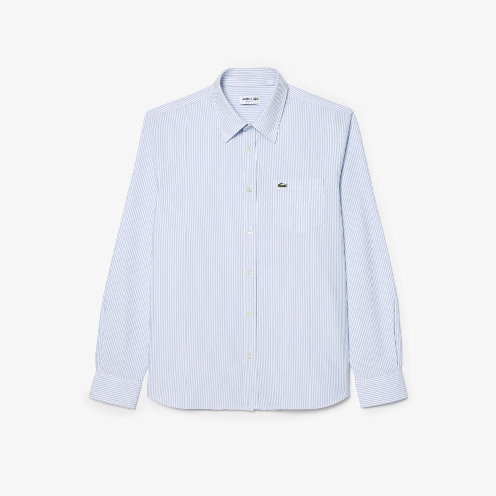 Lacoste Мужская рубашка в оксфордскую полоску CH7552-56GE7B