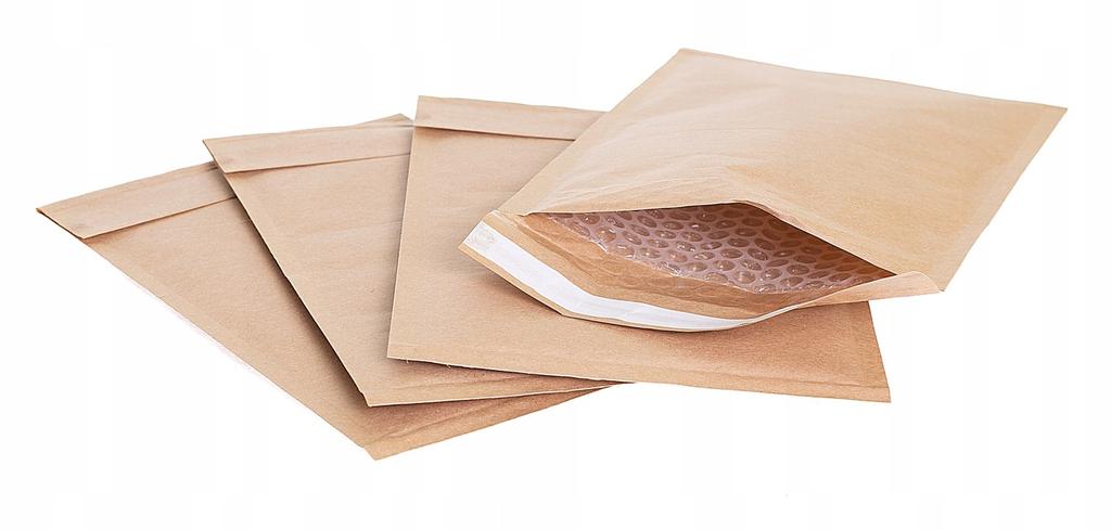 BROWN AIR BUBBLE ENVELOPES CD DVD 100 pcs. STRONG CARDBOARD