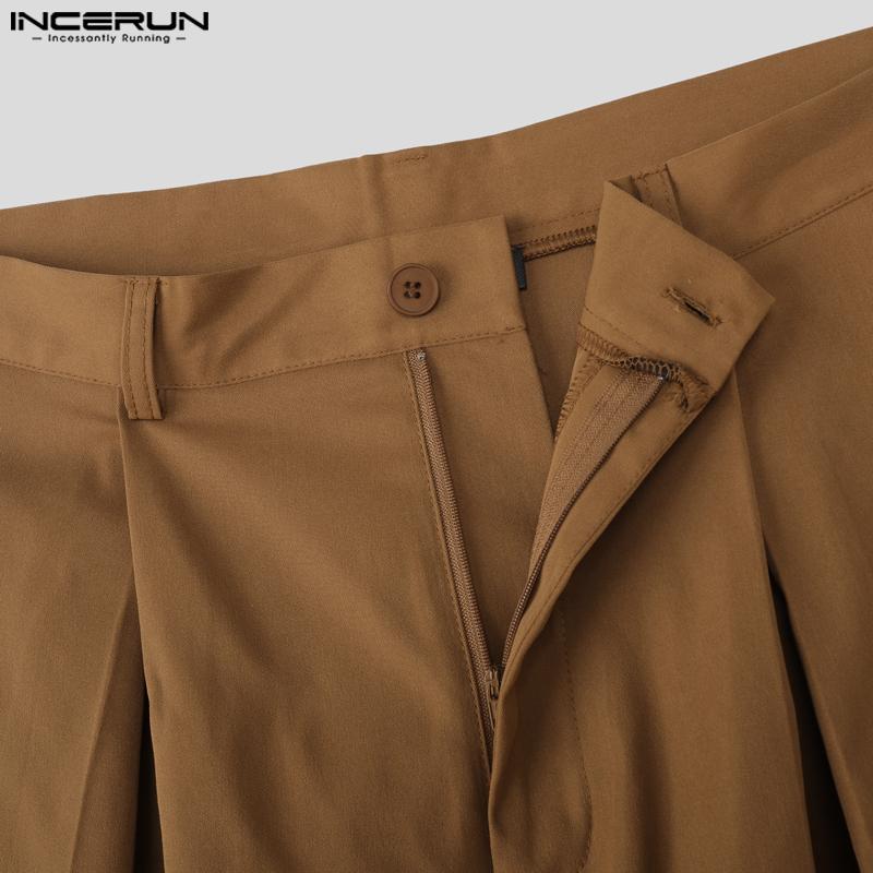 INCERUN Мужские наряды Топы с длинным рукавом и укороченные, длинные брюки, повседневные комплекты для вечеринок