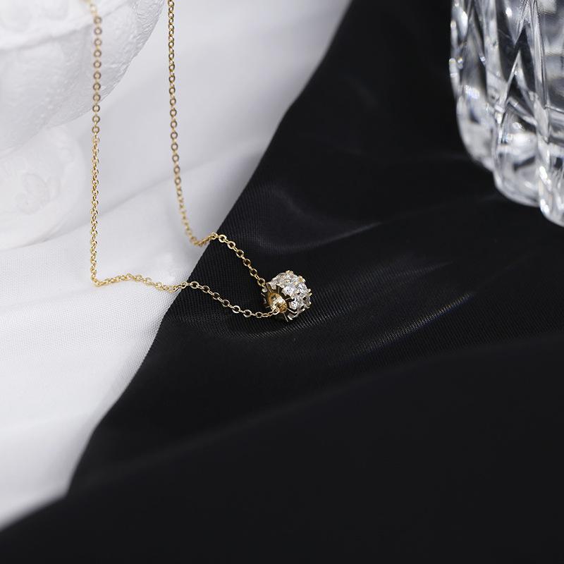 Ожерелье Banyan Tree из серебра 925 пробы с позолотой 14 карат и бусинами из циркония и бриллиантов — изысканная универсальная цепочка на ключицу Lulutong для женщин