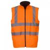 Yoko Unisex Adult Hi-Vis Fleece Reversible Vest