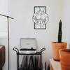Abstract Muscle Man Wall Art, Metal Wall Sign, Aesthetic Wall Decoration Retro Metal Hanging Ornament, Bar Kitchen Coffee Sign