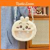 Adorable Japanese Ins Style Plush Round Bag For Girls Cute Gift With Charming Animal Design