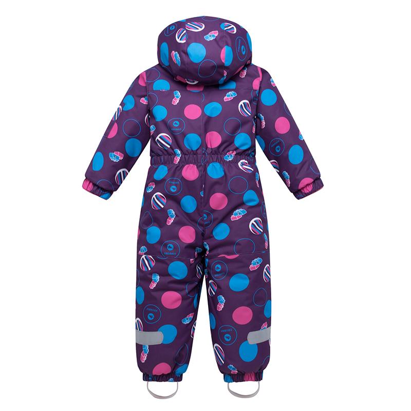 Зимний комбинезон для девочек VALIANLY, детский лыжный костюм, зимний комбинезон для девочек, цельный хлопковый теплый лыжный комбинезон с капюшоном, уличные