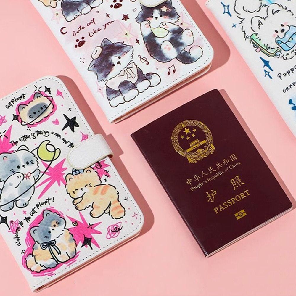 Водонепроницаемая обложка для паспорта из искусственной кожи, кошелек для карт, портативный держатель для паспорта для путешествий