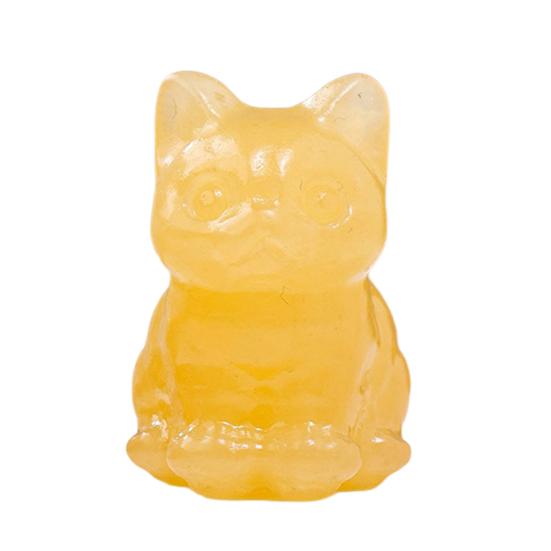 Статуя кошки, очаровательный мини-размер, внешний вид, насыщенный цвет, фигурка счастливого кота, настольное украшение