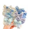 10pcs/set Flower Bowknot Elastics Hair Ties For Girl Bands Hair Children DIY Accessories Bands J9J2