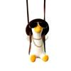 Gypsum Birthday Gift Car Pendant Swing Duck Rearview Mirror Decoration Vehicle Interior Accessories