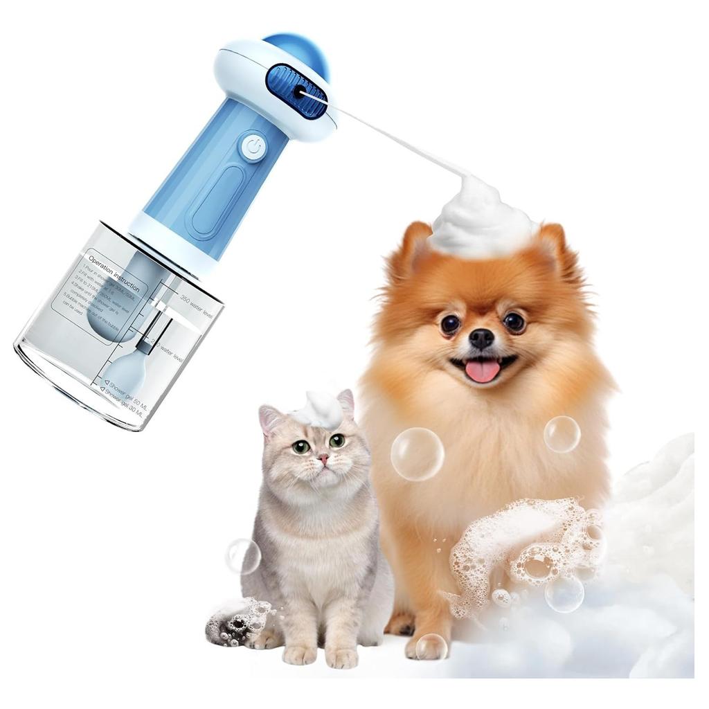 PawPartner IP7 Водонепроницаемый электрический пенный душ для собак, принадлежности для купания собак, магнитная зарядка, автоматический дозатор мыла для собак