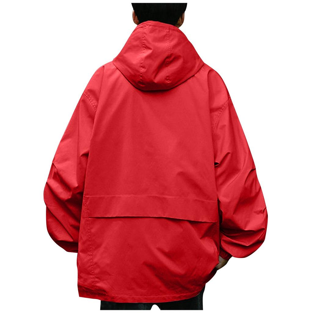 Мужская повседневная спортивная куртка Водонепроницаемая Легкая с капюшоном Для пеших прогулок Гольфа Дождевики С карманами