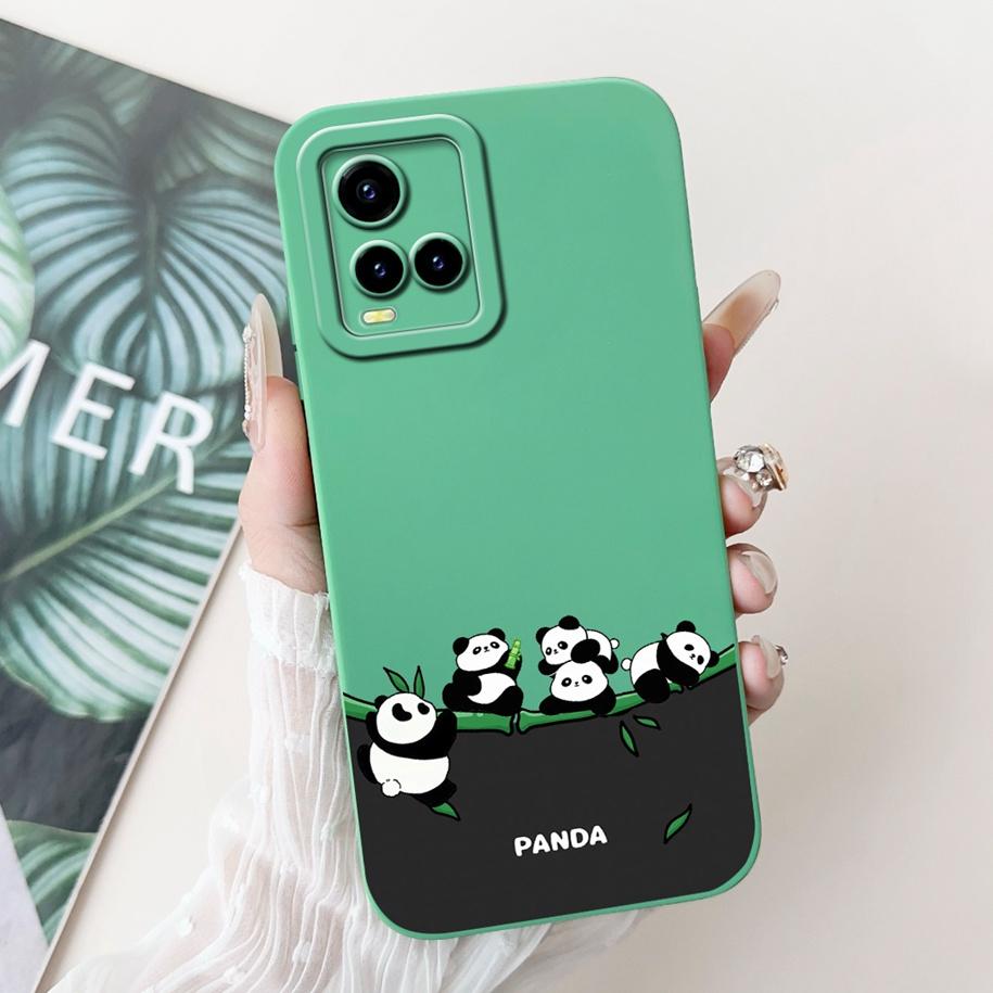 For Vivo Y33s Case V2109 Shockproof Cover Cute Dinosaur Panda Fundas Cases For Vivo Y21 2021 Y21A Y21S Y21T Y33T VivoY33s Bumper