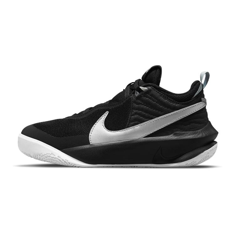 Nike Team Hustle D 10 Black Metallic Silver GS CW6735-004