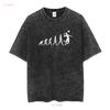 NEW LIMITED Men's Evolution Volleyball T Shirt Great s long or short sleeves vintage Washed Top For Everyday Wear graphic