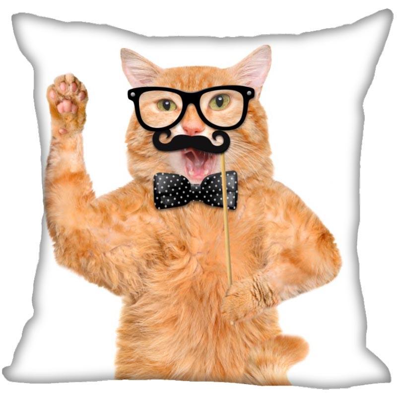 Спальня Домашний Офис Декор Наволочка Квадратная Забавный Кот Животное