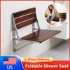 18-дюймовое настенное складное деревянное сиденье для душа, откидной стул-табурет для душа для пожилых и инвалидов, для использования внутри душевой кабины, ванной комнаты, дома