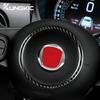 Наклейка из настоящего жесткого углеродного волокна для Fiat 500 Abarth 595 695 2008 2009 2010 2011-2018 2019 2020 2025 2025 2025 Кольцо на рулевое колесо